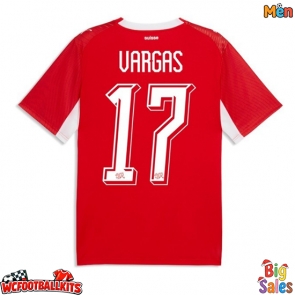 Switzerland Ruben Vargas #17 Replica Home Stadium Shirt World Cup 2026 Short Sleeve